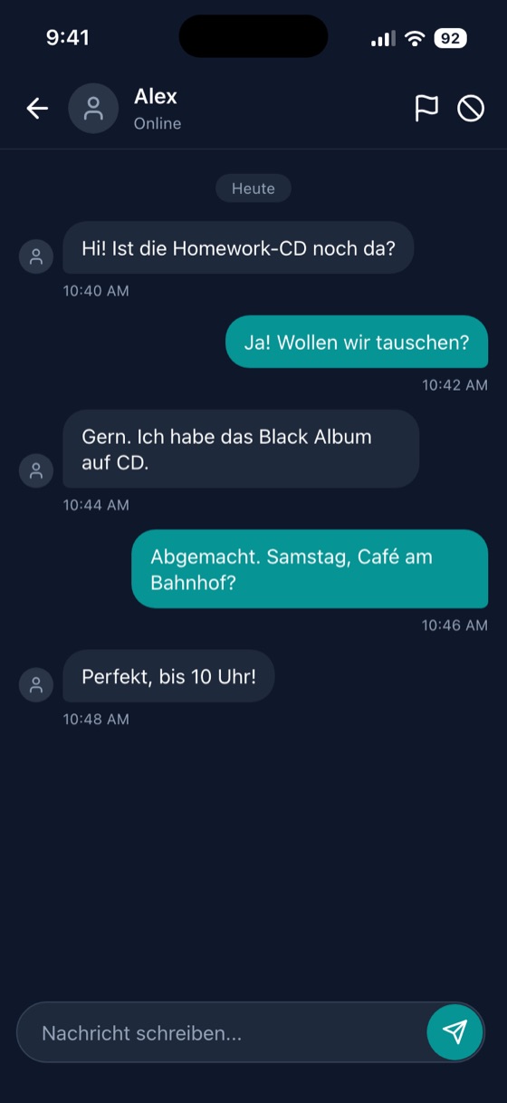 SwapHive: Verhandeln in der App