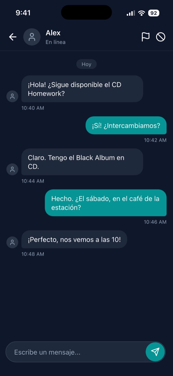 SwapHive: Negociación en la app