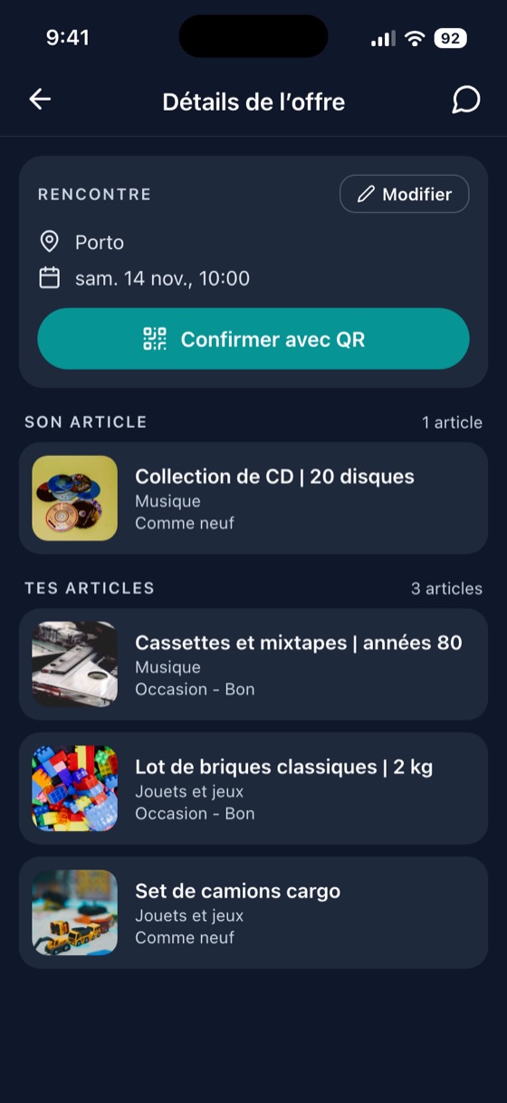 SwapHive: Confiance par QR